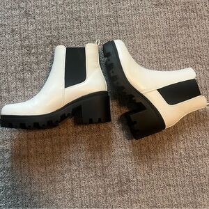 Pink Lily x Amber Massey White Boots